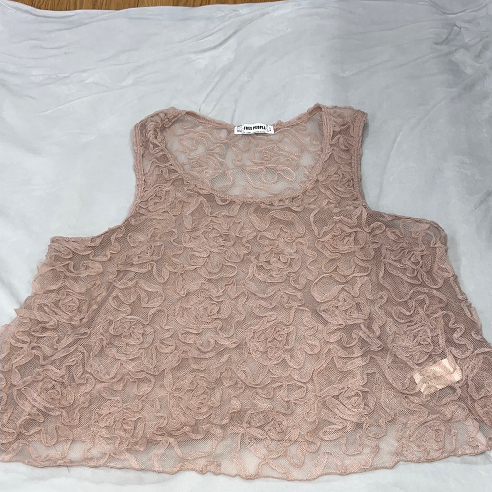 Elegant Lace Rose Top